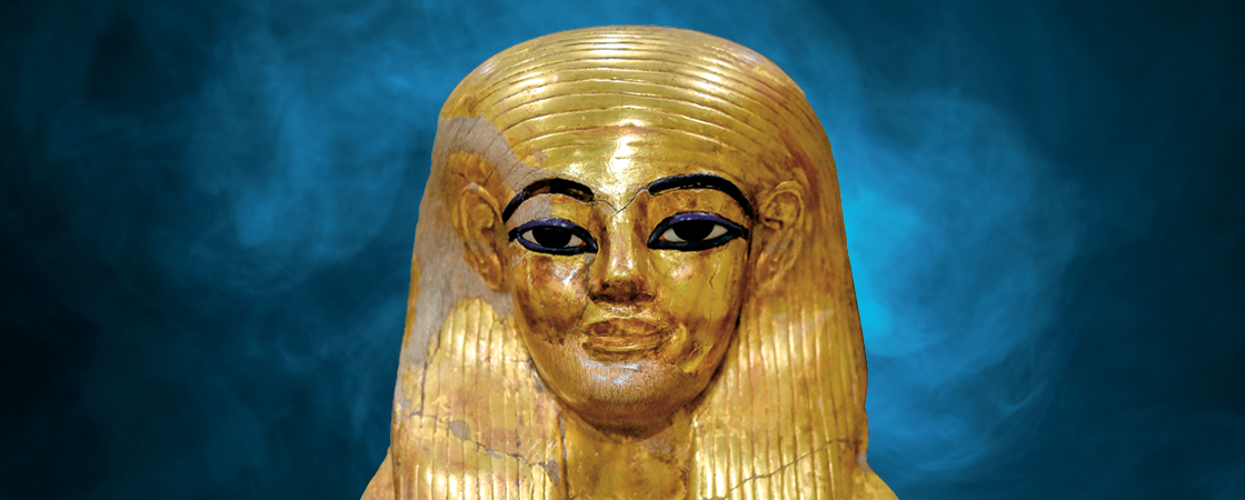 Golden mummy tomb